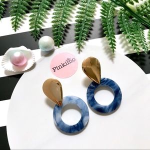 Ring Drop Acrylic Earrings